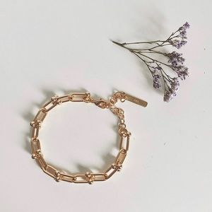 HANDMADE GOLD VERMEIL S925 SILVER CHAIN BRACELET